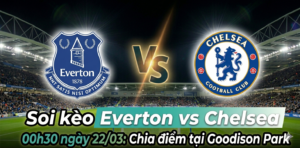 Soi kèo Everton vs Chelsea 00h30 ngày 2203 Đọ sức giữa Dưới cùng và Trên đỉnh